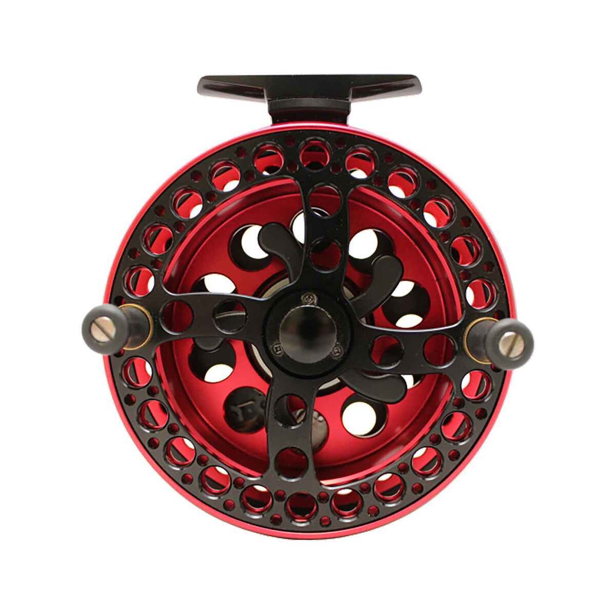 Okuma Sheffield DRII Centerpin Disk Drag Fishing Reel - 8wt, Red/Black - Red/Black 4-1/2in Okuma Sheffield DRII Centerpin Disk Drag Fishing Reel - 8wt, Red/Black - Red/Black 4-1/2in
