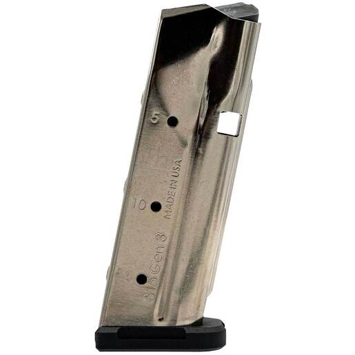 Shield Arms S15 Gen 3 Black Glock 43X/48 9mm Luger Handgun Magazine – 15 Rounds – Nickel