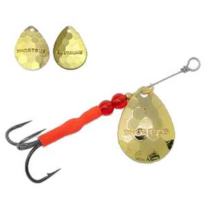 Shortbus Flashers 3.5 Colorado Inline Spinner - Hammered Gold