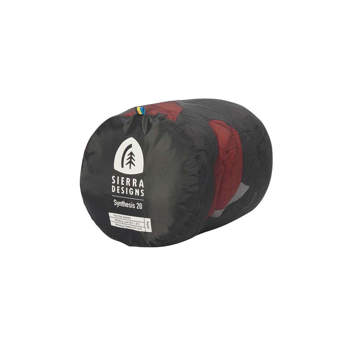 Sierra Designs Synthesis 20 Degree Regular Mummy Sleeping Bag - Red - Red Regular Sierra Designs Synthesis 20 Degree Regular Mummy Sleeping Bag - Red - Red Regular