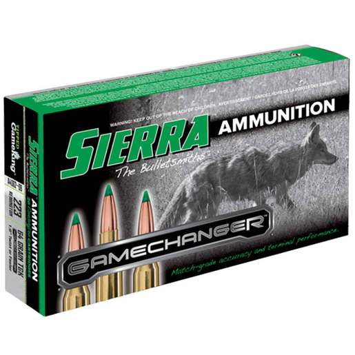 Sierra GameChanger 223 Remington 64gr TGK Rifle Ammo – 20 Rounds