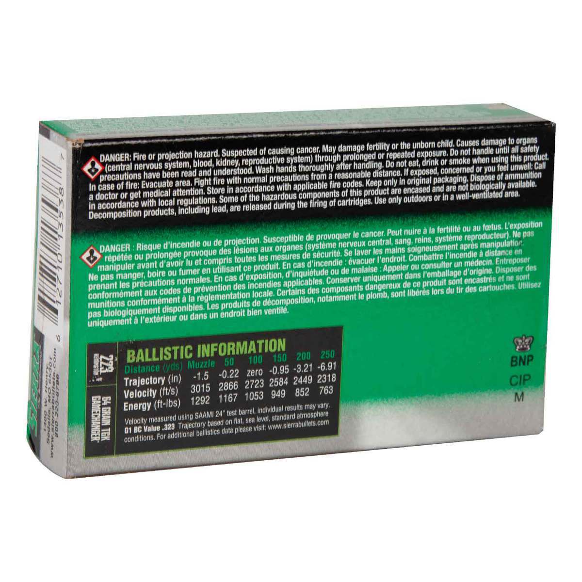 Sierra GameChanger 223 Remington 64gr TGK Rifle Ammo - 20 Rounds Sierra GameChanger 223 Remington 64gr TGK Rifle Ammo - 20 Rounds