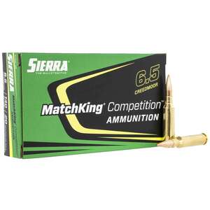 Sierra MatchKing Competition 6.5 Creedmoor 140gr HPBT Rifle Ammo - 20 Rounds