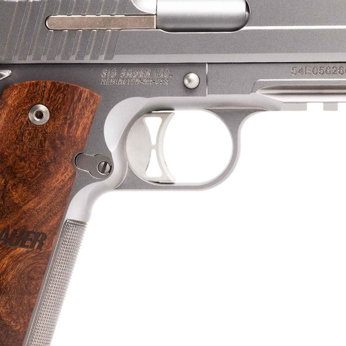Sig Sauer 1911 45 Auto (ACP) 5in Stainless/Maple Semi Automatic Pistol - 8+1 Rounds - Stainless/Wood Sig Sauer 1911 45 Auto (ACP) 5in Stainless/Maple Semi Automatic Pistol - 8+1 Rounds - Stainless/Wood