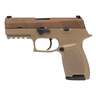 SIG SAUER P320 Nitron Compact 9mm Luger 3.9in Coyote Brown Pistol - 15+1 Rounds - Tan