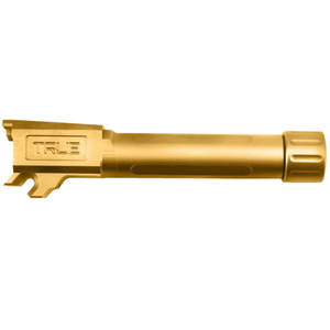 True Precision Threaded 1/2x28 9mm Luger Sig Sauer P365 Handgun Barrel - 3.6in - Gold Tin