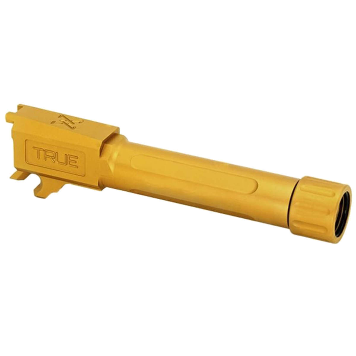 True Precision Threaded 1/2x28 9mm Luger Sig Sauer P365 Handgun Barrel - 3.6in - Gold Tin True Precision Threaded 1/2x28 9mm Luger Sig Sauer P365 Handgun Barrel - 3.6in - Gold Tin