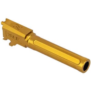 True Precision Non-Threaded 9mm Luger Sig Sauer P365 XL Handgun Barrel - Gold Tin