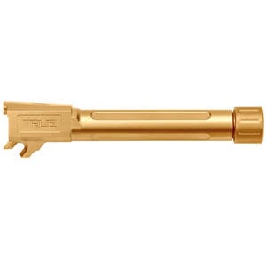 True Precision Threaded 1/2x28 9mm Luger Sig Sauer P365 XL Handgun Barrel - 4.2in - Gold Tin