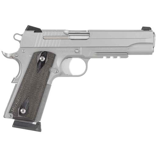 Sig Sauer 1911 45 Auto (ACP) 5in Stainless/Blackwood Pistol - 8+1 Rounds - Gray Fullsize image