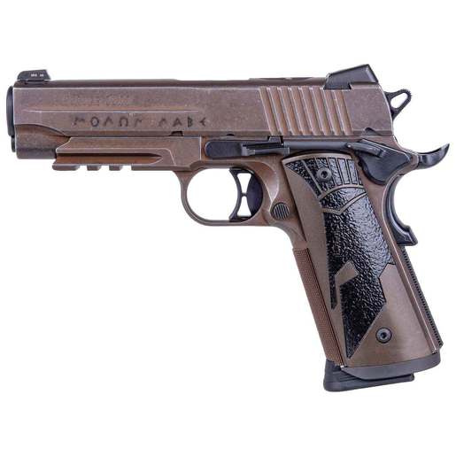 Sig Sauer 1911 Carry Spartan 45 Auto (ACP) 4.2in Distressed Coyote Pistol - 8+1 Rounds - Brown image