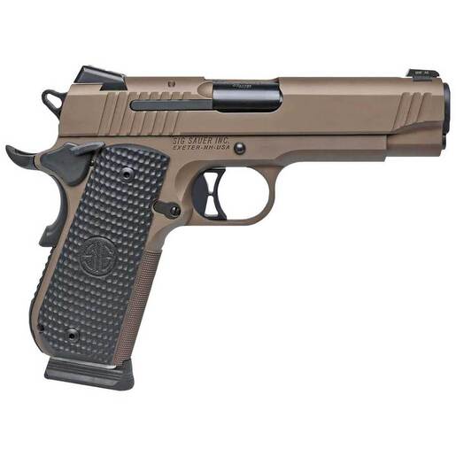 Sig Sauer 1911 Scorpion 45 Auto (ACP) 4.2in Flat Dark Earth PVD Pistol - 8+1 Rounds - Brown image