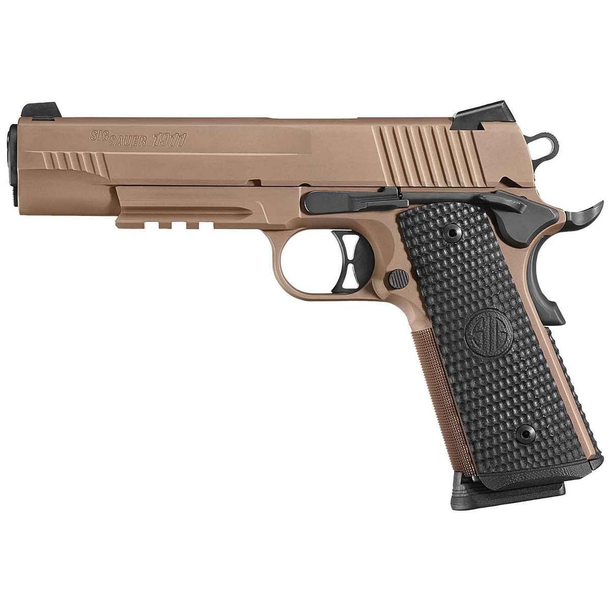 Sig Sauer 1911 Emperor Scorpion 45 Auto (ACP) 5in Flat Dark Earth PVD Pistol - 8+1 Rounds - Tan Sig Sauer 1911 Emperor Scorpion 45 Auto (ACP) 5in Flat Dark Earth PVD Pistol - 8+1 Rounds - Tan