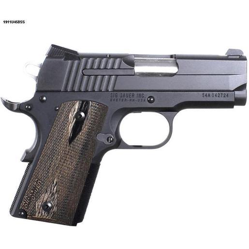 Sig Sauer 1911 Ultra Compact 45 Auto (ACP) 3.3in Black Anodized Pistol - 7+1 Rounds - Black Compact image