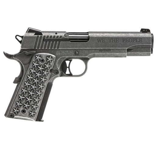 Sig Sauer 1911 We The People 45 Auto (ACP) 5in Distressed Stainless Pistol - 8+1 Rounds - Gray Fullsize image