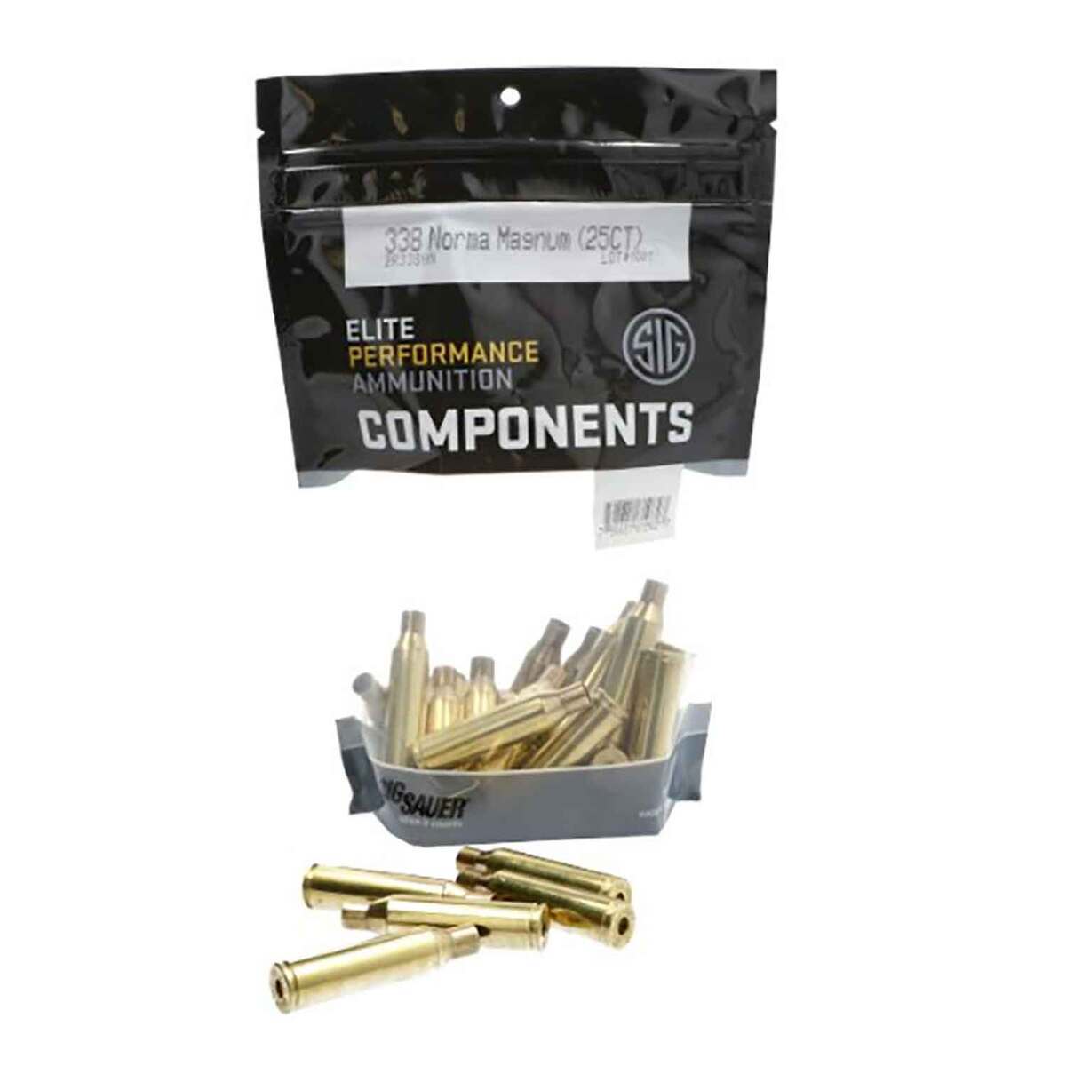Sig Sauer 338 Norma Magnum Rifle Reloading Brass - 25 Count Sig Sauer 338 Norma Magnum Rifle Reloading Brass - 25 Count