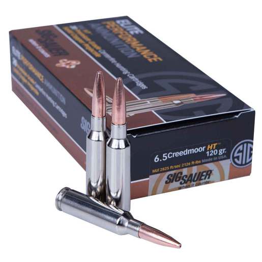 Sig Sauer Elite Copper Hunting 6.5 Creedmoor 120gr HP Centerfire Rifle Ammo - 20 Rounds