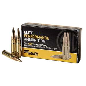 Sig Sauer Elite Performance 300 AAC Blackout 125gr FMJ Centerfire Rifle Ammo - 20 Rounds