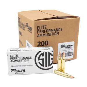 Sig Sauer Elite Performance 5.56mm NATO 55gr FMJ Rifle Ammo - 200 Rounds