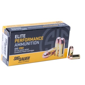 Sig Sauer Elite Performance 40 S&W 180gr FMJ Handgun Ammo - 50 Rounds