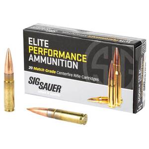 Sig Sauer Elite Performance Match Grade 300 AAC Blackout 125gr OTM Centerfire Rifle Ammo - 20 Rounds