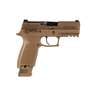 Sig Sauer M18 Commemorative 9mm Luger 3.9in Coyote PVD Pistol - 21+1 Rounds - Tan