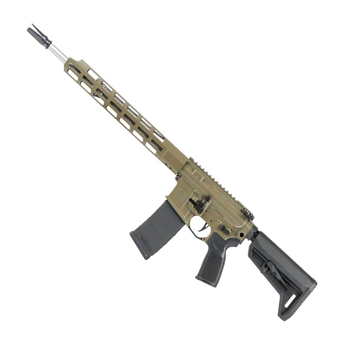 Sig Sauer M400 Tread V2 5.56mm NATO 16in Moss Green Cerakote Semi Automatic Modern Sporting Rifle - 30+1 Rounds - Green Sig Sauer M400 Tread V2 5.56mm NATO 16in Moss Green Cerakote Semi Automatic Modern Sporting Rifle - 30+1 Rounds - Green
