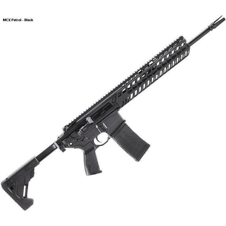 Sig Sauer MCX Patrol 1:7in 5.56mm NATO 16in Black Semi Automatic Modern Sporting Rifle - 30+1 Rounds Sig Sauer MCX Patrol 1:7in 5.56mm NATO 16in Black Semi Automatic Modern Sporting Rifle - 30+1 Rounds