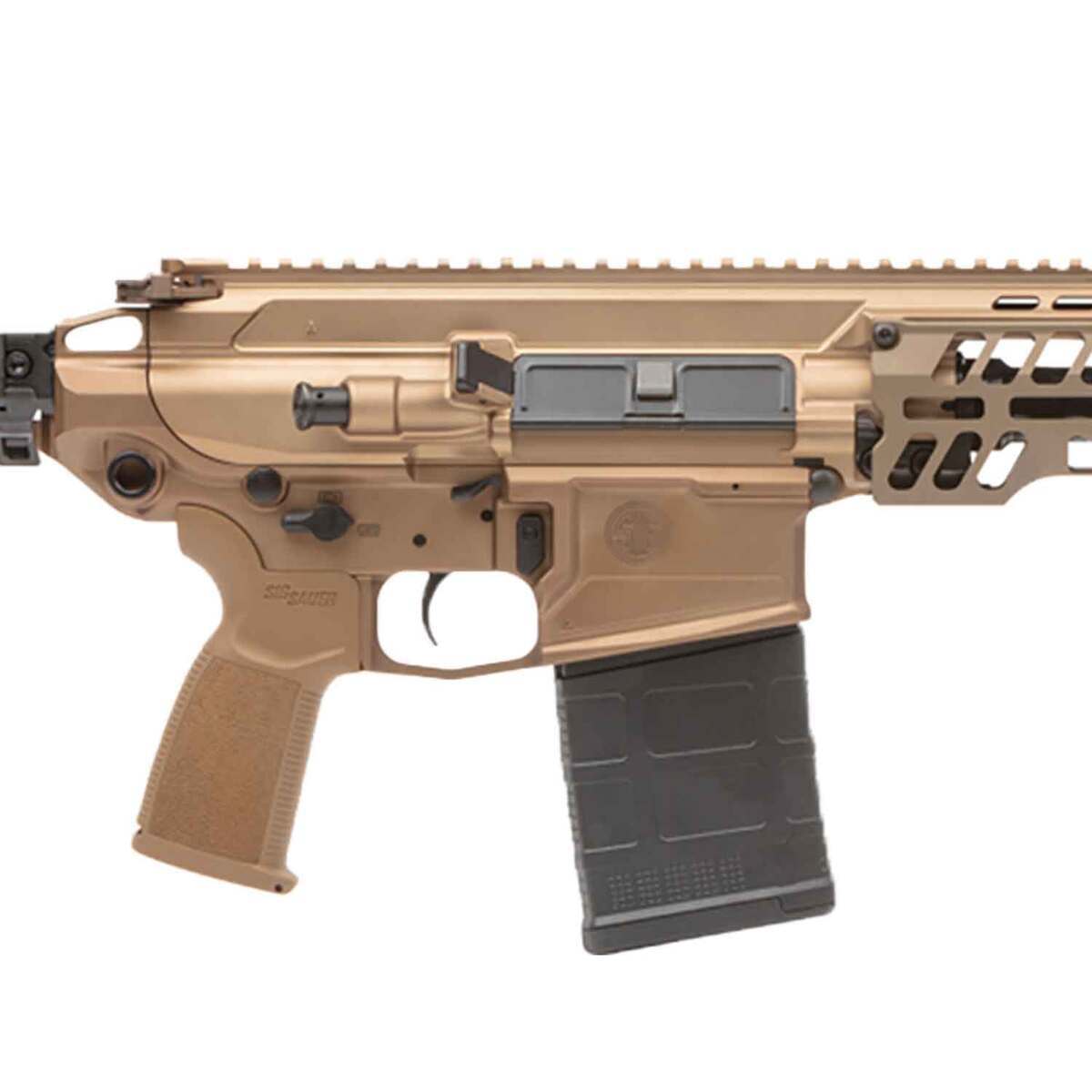 Sig Sauer MCX Spear 6.5 Creedmoor 16in FDE Anodized Semi Automatic Modern Sporting Rifle - 20+1 Rounds - Tan Sig Sauer MCX Spear 6.5 Creedmoor 16in FDE Anodized Semi Automatic Modern Sporting Rifle - 20+1 Rounds - Tan