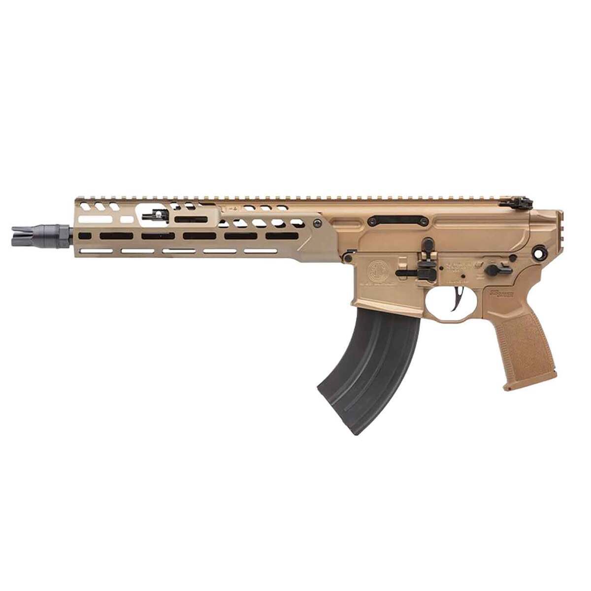 Sig Sauer MCX Spear-LT 7.62x39mm 11.50in Coyote Cerakote/Black Modern Sporting Pistol - 28+1 Rounds Sig Sauer MCX Spear-LT 7.62x39mm 11.50in Coyote Cerakote/Black Modern Sporting Pistol - 28+1 Rounds