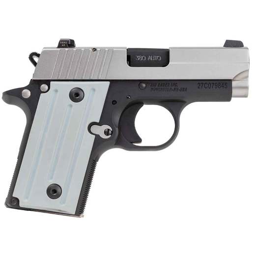 Sig Sauer P238 2-Tone 380 Auto (ACP) 2.7in Stainless/Black Pistol - 6+1 Rounds - Gray image