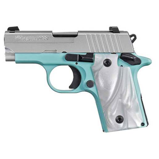 Sig Sauer P238 380 Auto (ACP) 2.7in Robins Egg Blue Pistol - 6+1 Rounds - Blue Subcompact image