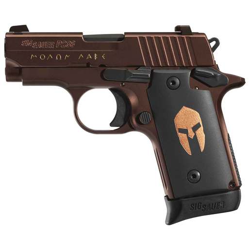 Sig Sauer P238 Micro-Compact Spartan 380 Auto (ACP) 2.7in Bronze PVD Pistol - 7+1 Rounds - Brown Compact image