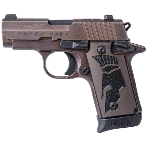 Sig Sauer P238 Micro Compact Spartan II 380 Auto (ACP) 2.7in Distressed Coyote Stainless Pistol - 7+1 Rounds - Brown Compact image