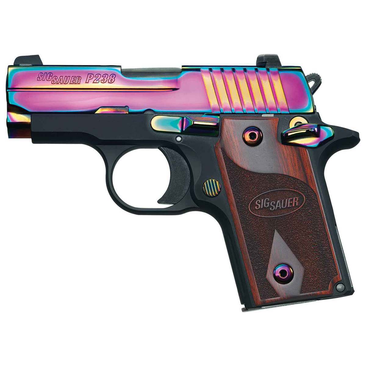 Sig Sauer P238 Rainbow 380 Auto (ACP) 2.7in Rainbow Pistol - 6+1 Rounds - Rainbow Sig Sauer P238 Rainbow 380 Auto (ACP) 2.7in Rainbow Pistol - 6+1 Rounds - Rainbow