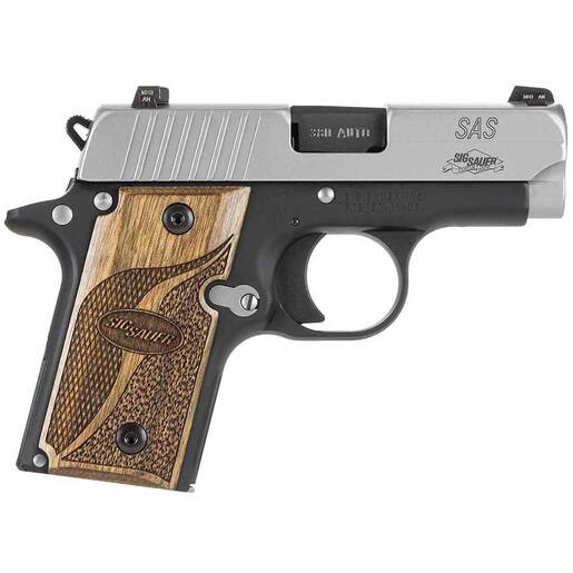 Sig Sauer P238 SAS 380 Auto (ACP) 2.7in Stainless Pistol - 6+1 Rounds - Gray Subcompact image