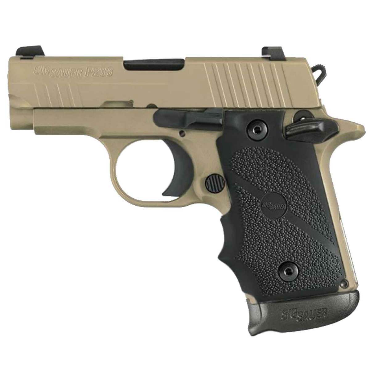 Sig Sauer P238 Scorpion 380 Auto (ACP) 2.7in FDE/Black Pistol - 7+1 Rounds - Tan Sig Sauer P238 Scorpion 380 Auto (ACP) 2.7in FDE/Black Pistol - 7+1 Rounds - Tan
