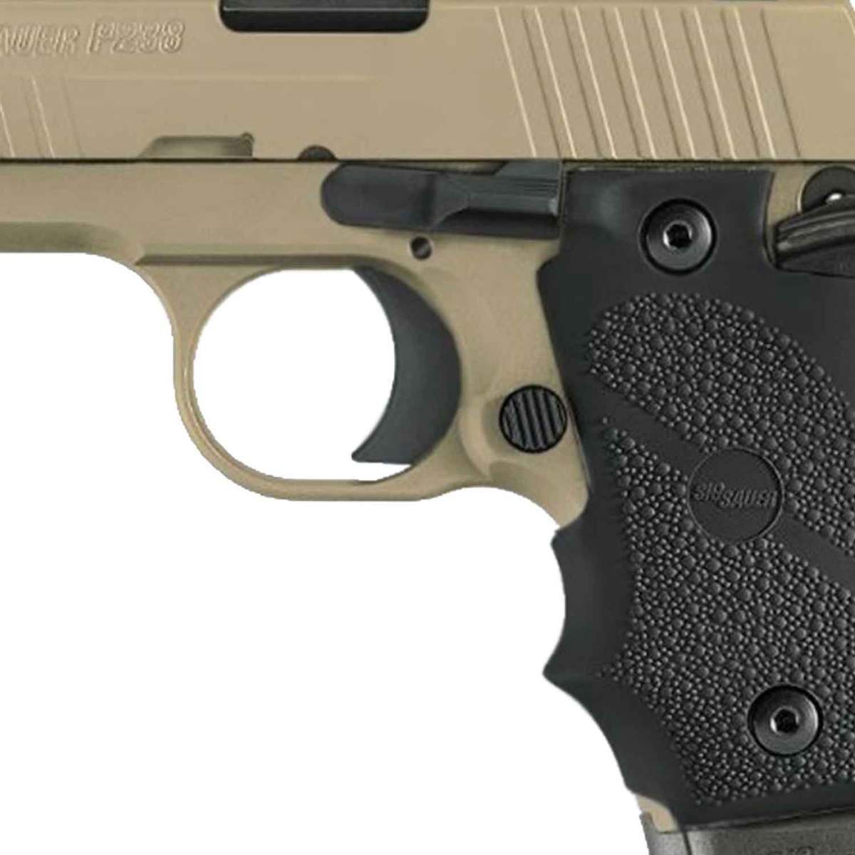 Sig Sauer P238 Scorpion 380 Auto (ACP) 2.7in FDE/Black Pistol - 7+1 Rounds - Tan Sig Sauer P238 Scorpion 380 Auto (ACP) 2.7in FDE/Black Pistol - 7+1 Rounds - Tan