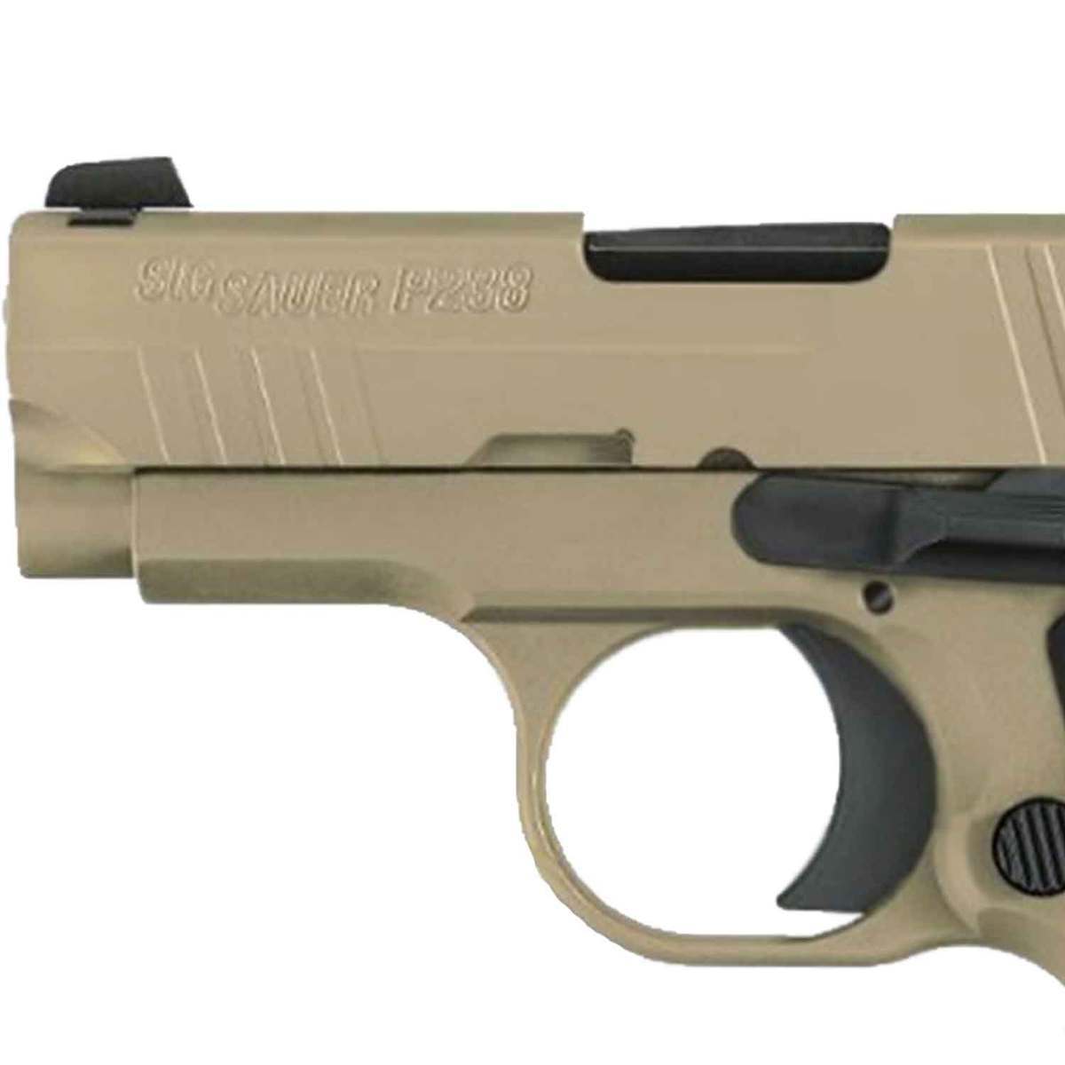 Sig Sauer P238 Scorpion 380 Auto (ACP) 2.7in FDE/Black Pistol - 7+1 Rounds - Tan Sig Sauer P238 Scorpion 380 Auto (ACP) 2.7in FDE/Black Pistol - 7+1 Rounds - Tan