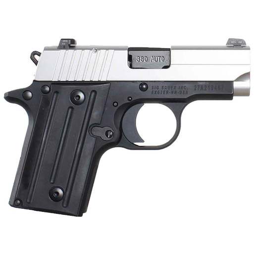 Sig Sauer P238 Two-Tone 380 Auto (ACP) 2.7in Stainless Pistol - 6+1 Rounds - Black Subcompact image
