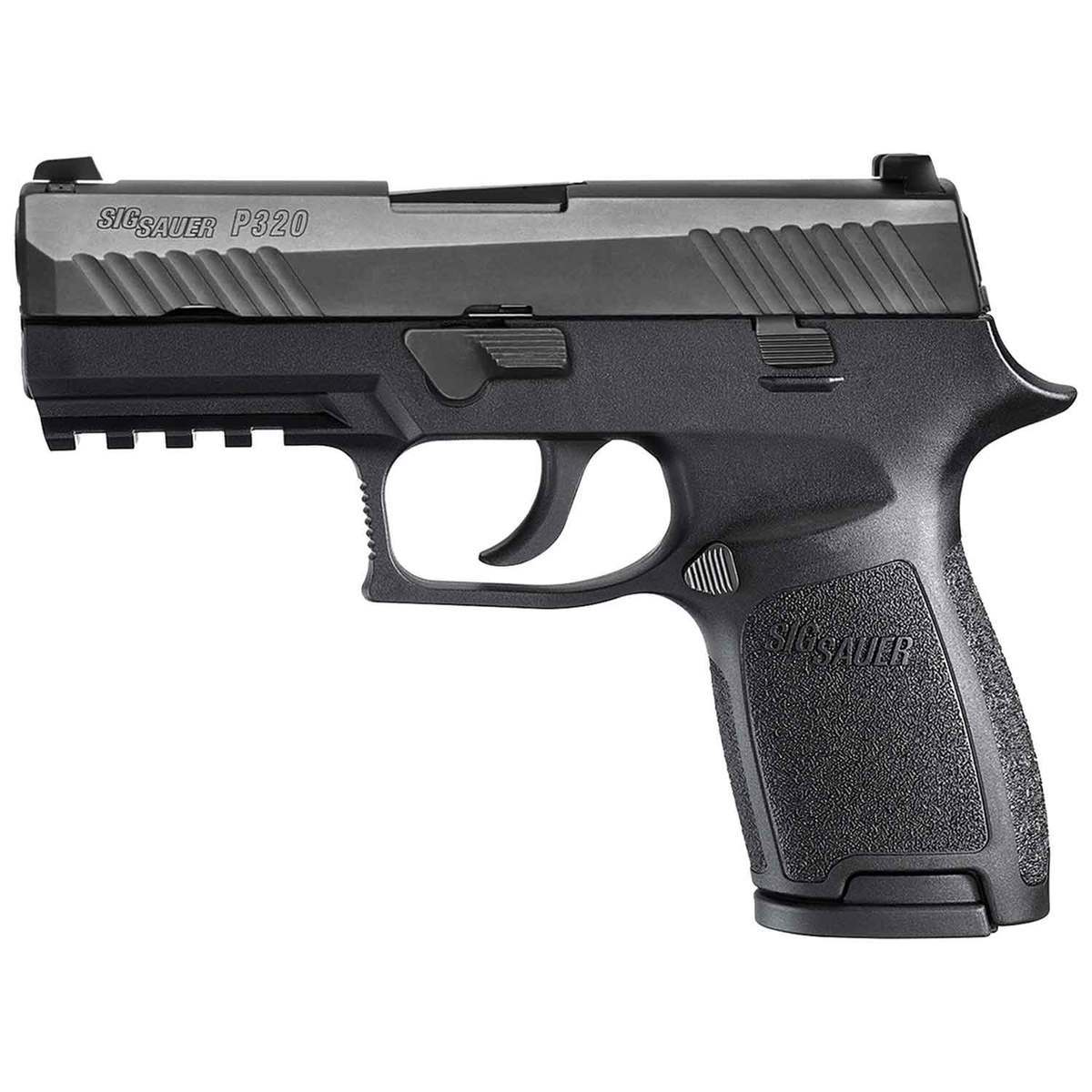 Sig Sauer P320 45 Auto (ACP) 3.9in Black Nitron Compact Pistol - 9+1 Rounds Sig Sauer P320 45 Auto (ACP) 3.9in Black Nitron Compact Pistol - 9+1 Rounds