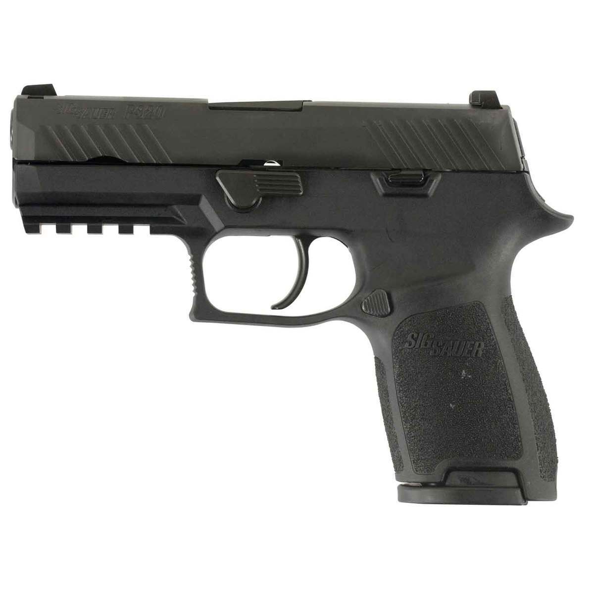 Sig Sauer P320 Compact w/ Contrast Sights 9mm Luger 3.9in Black Nitron Pistol - 10+1 Rounds - Black Sig Sauer P320 Compact w/ Contrast Sights 9mm Luger 3.9in Black Nitron Pistol - 10+1 Rounds - Black