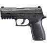 Sig Sauer P320 Compact 9mm Luger 3.9in Black Nitron Pistol - 10+1 Rounds - Black