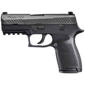 Sig Sauer P320 w/ Night Sights 9mm Luger 3.9in Black Nitron Compact Pistol - 10+1 Rounds