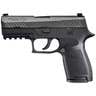 Sig Sauer P320 Compact w/ Night Sights 9mm Luger 3.9in Black Nitron Pistol - 10+1 Rounds - Black