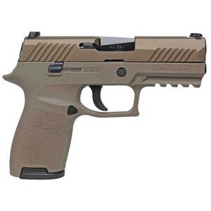 Sig Sauer P320 Compact 9mm Luger 3.9in Flat Dark Earth Pistol - 15+1 Rounds