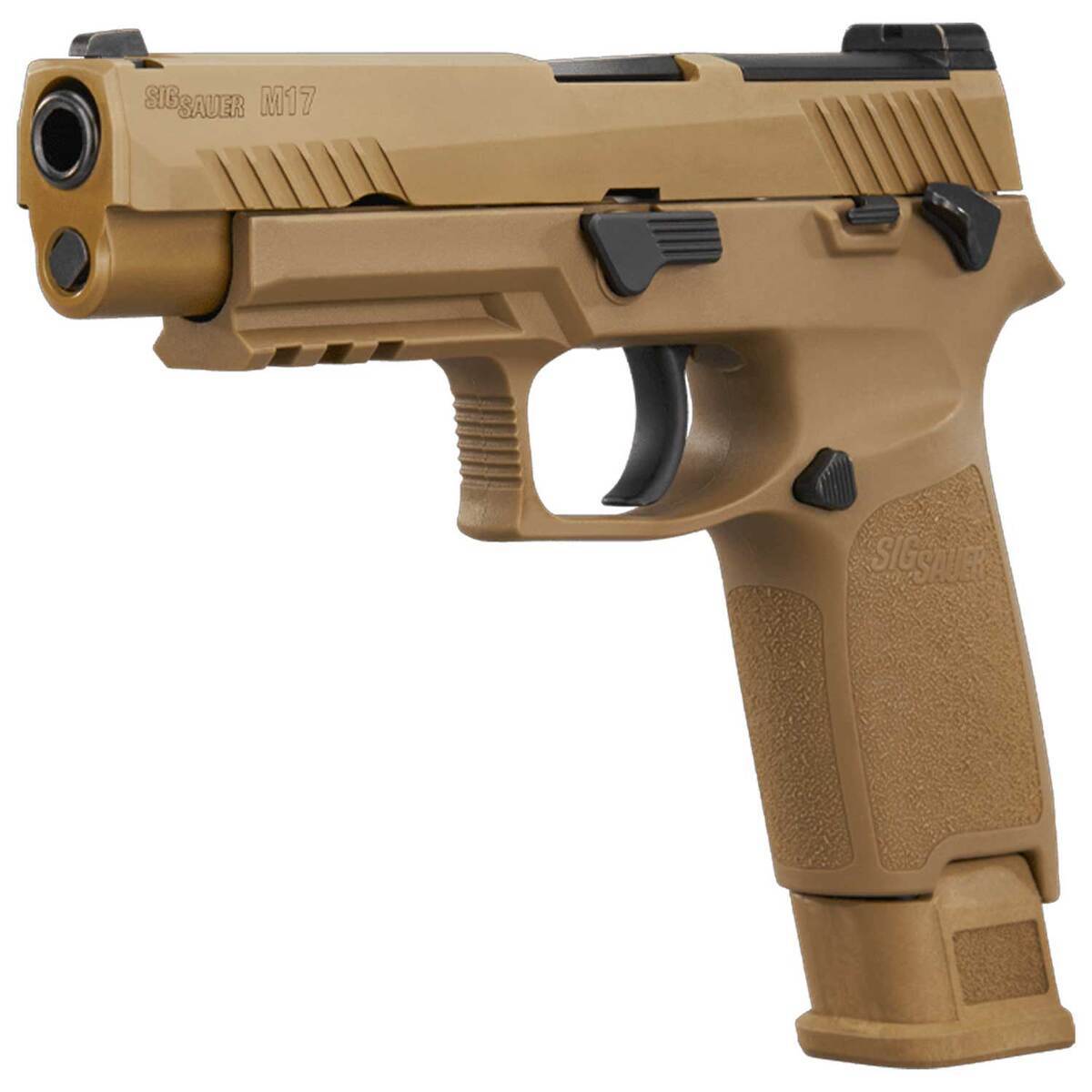 Sig Sauer P320 M17 9mm Luger 4.7in Coyote PVD Pistol - 21+1 Rounds - Tan Sig Sauer P320 M17 9mm Luger 4.7in Coyote PVD Pistol - 21+1 Rounds - Tan