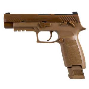 Sig Sauer P320 Military Surplus 9mm Luger 4.7in Coyote Brown Pistol - 21+1 Rounds - Used