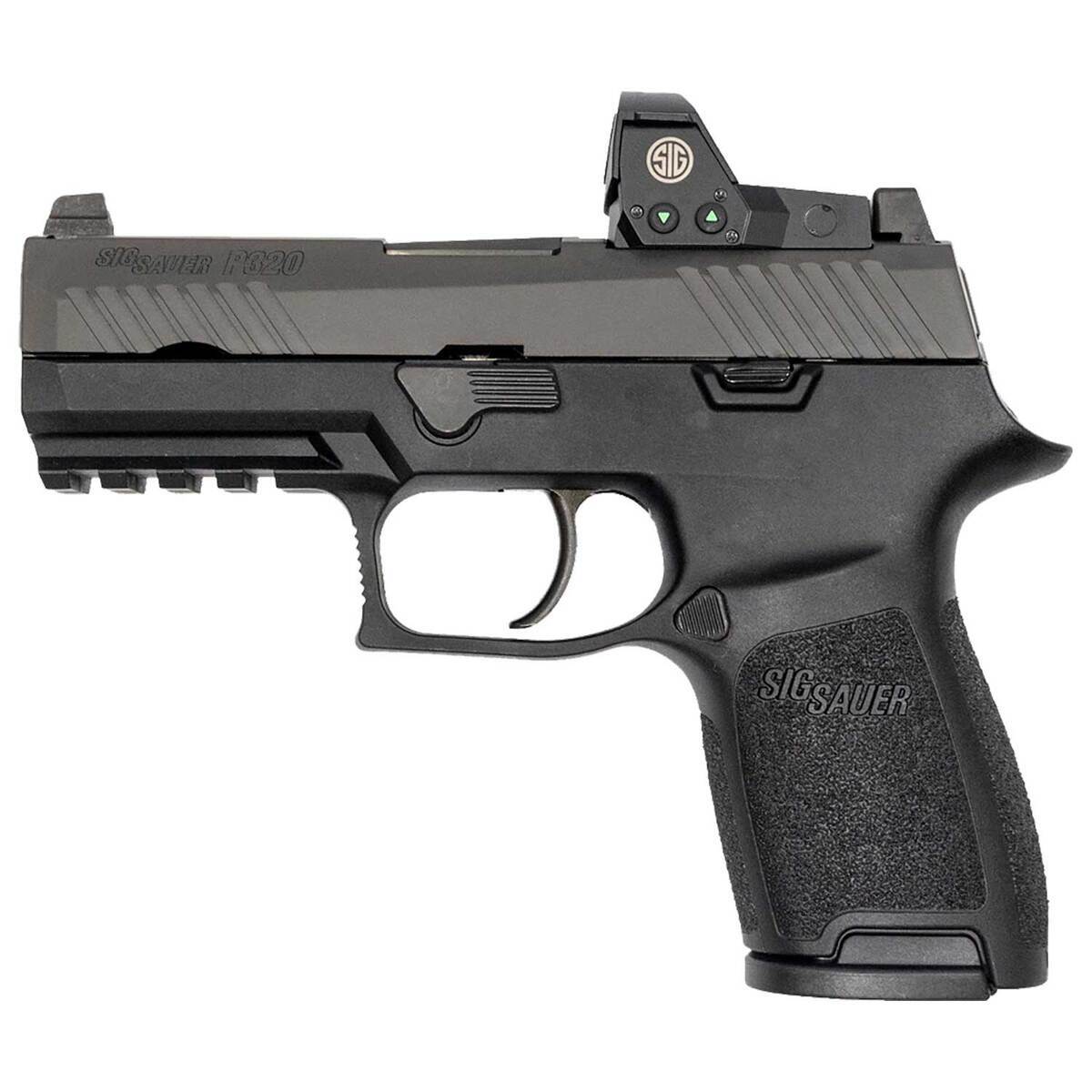 Sig Sauer P320 RX Compact w/ Romeo1 9mm Luger 3.9in Nitron Pistol - 10+1 Rounds - Black Sig Sauer P320 RX Compact w/ Romeo1 9mm Luger 3.9in Nitron Pistol - 10+1 Rounds - Black