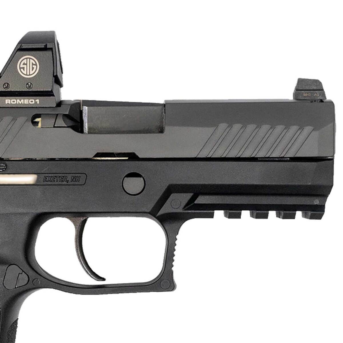Sig Sauer P320 RX Compact w/ Romeo1 9mm Luger 3.9in Nitron Pistol - 10+1 Rounds - Black Sig Sauer P320 RX Compact w/ Romeo1 9mm Luger 3.9in Nitron Pistol - 10+1 Rounds - Black